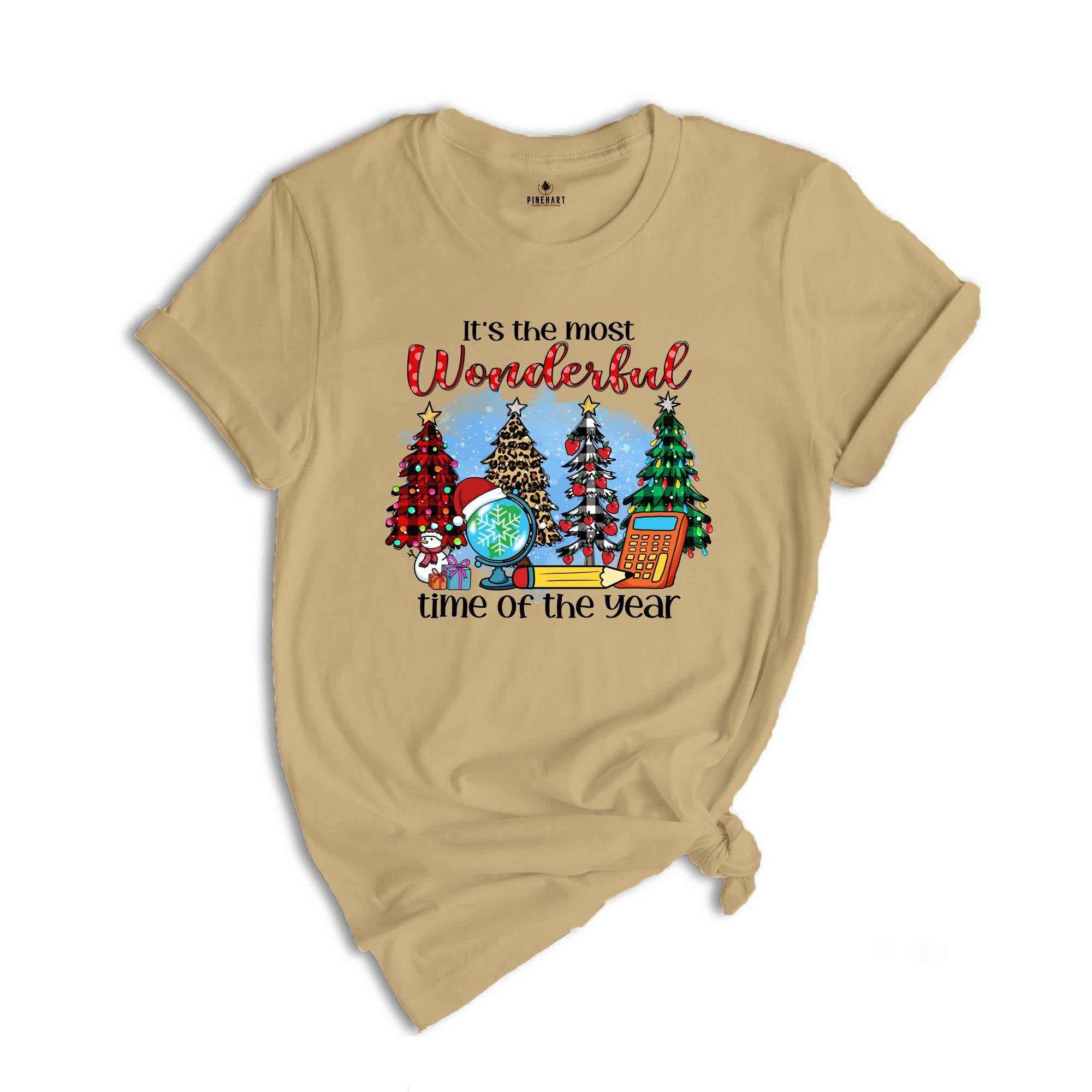 It's The Most Wonderful Time of the Year Shirt, Christmas Teacher Gift Tee, Gift for Christmas, Teacher Shirt
