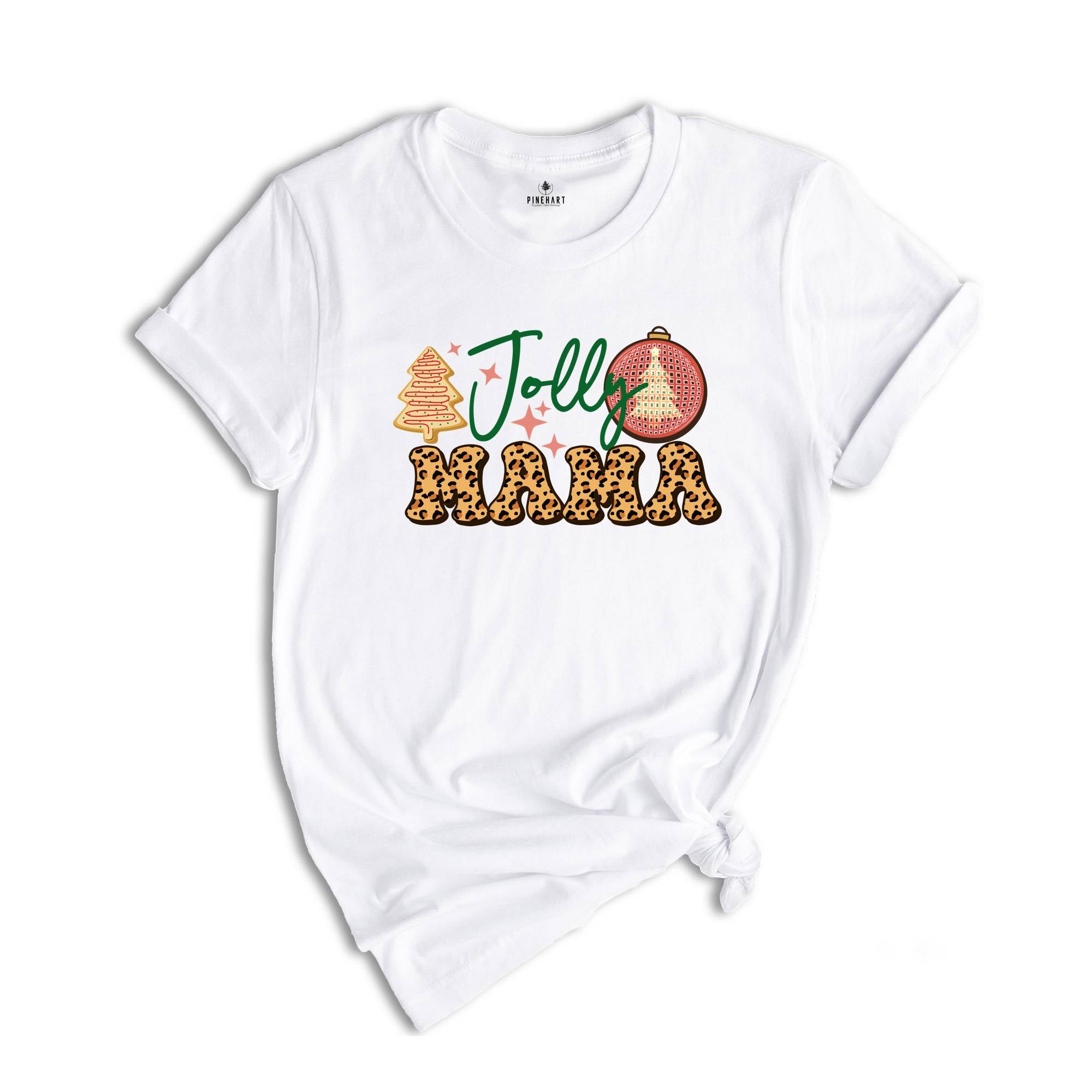 Jolly Mama T-Shirt, Christmas Mama Tee, Christmas Party Tee, Family Matching Shirt, Christmas Pajamas, Christmas Gift