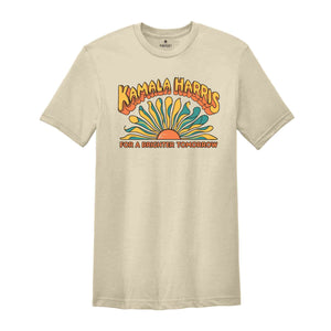 Kamala Harris For a Brighter Tomorrow Shirt, Kamala Harris Election T-Shirt, Political Shirt, 2024 Presidential Election T-Shirt