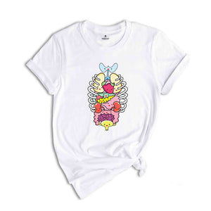 Kawaii Organs T-shirt, Cute Nurse Shirt, Funny Science Shirt, Body Organs Science Tee, Anatomy Shirt Gift