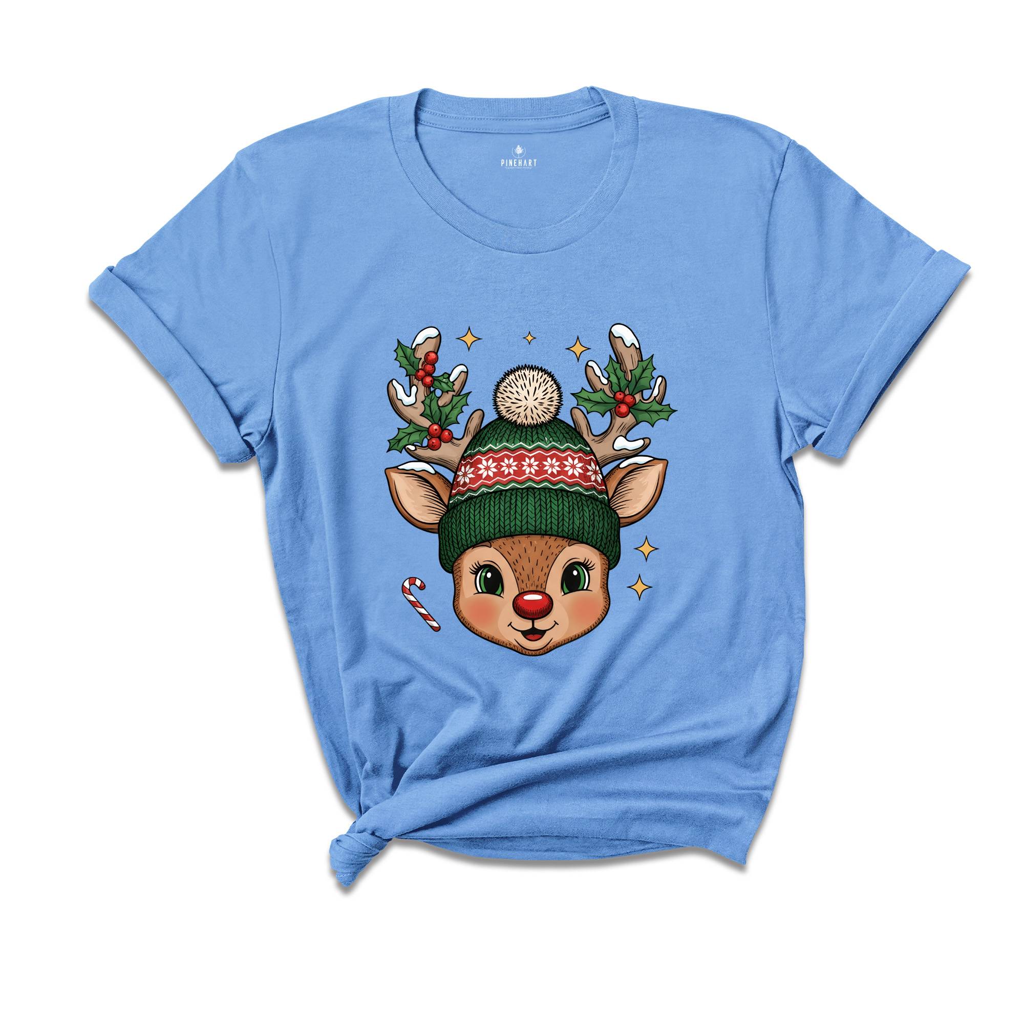 Kids Reindeer Christmas Shirt, Christmas Matching Boy And Girl Shirt, Toddler Christmas Shirt, Reindeer Kids Christmas Gift, Xmas Kids Shirt
