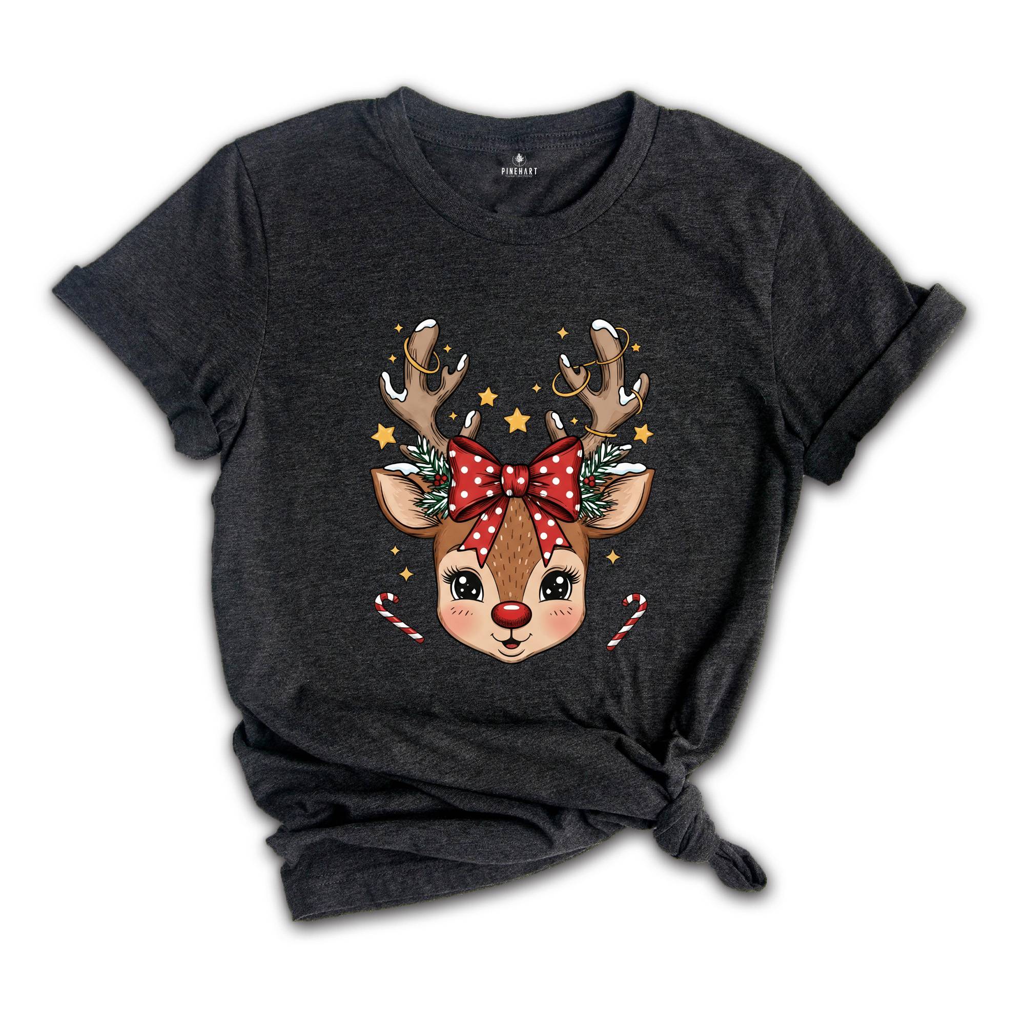 Kids Reindeer Christmas Shirt, Christmas Matching Boy And Girl Shirt, Toddler Christmas Shirt, Reindeer Kids Christmas Gift, Xmas Kids Shirt
