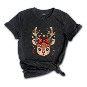 Kids Reindeer Christmas Shirt, Christmas Matching Boy And Girl Shirt, Toddler Christmas Shirt, Reindeer Kids Christmas Gift, Xmas Kids Shirt