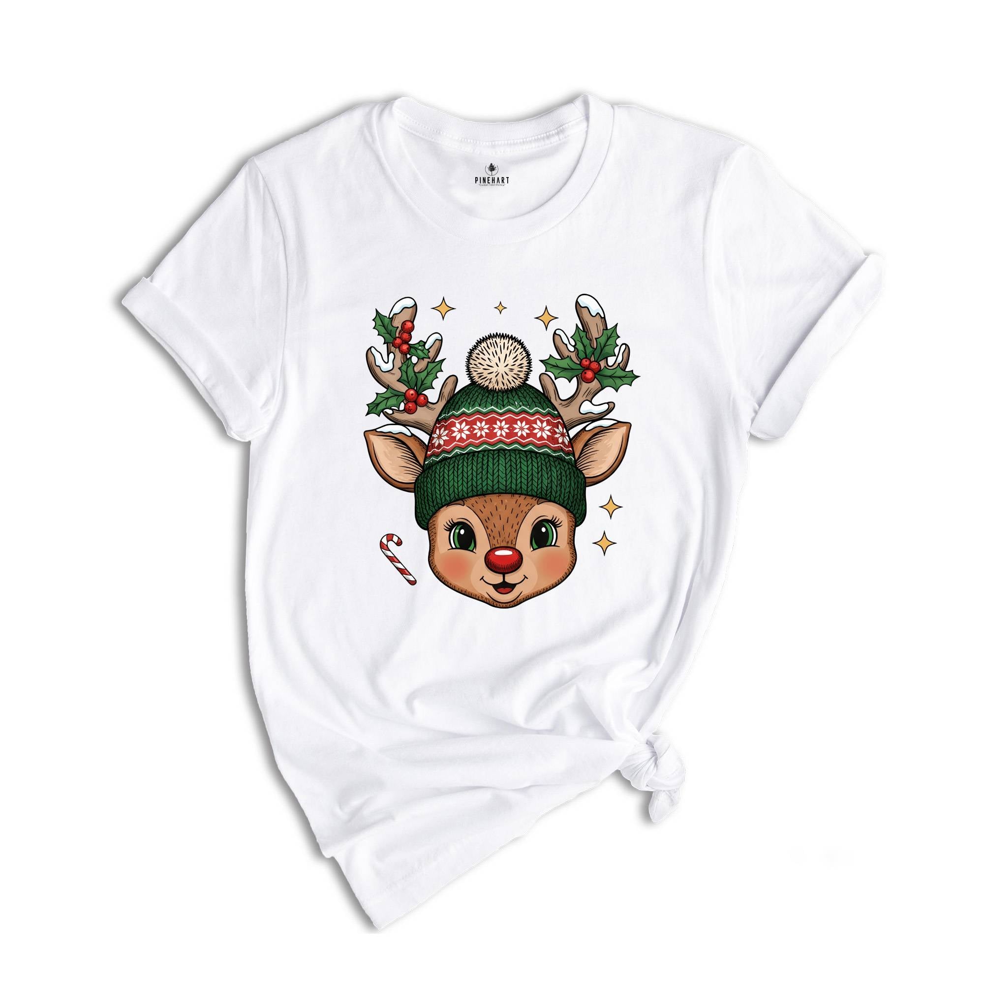 Kids Reindeer Christmas Shirt, Christmas Matching Boy And Girl Shirt, Toddler Christmas Shirt, Reindeer Kids Christmas Gift, Xmas Kids Shirt