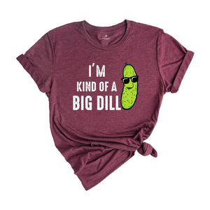 Kind of a Big Dill Shirt, Retro Pickle Shirt, Meme Shirt, Food Pun Kids Shirt, Cute Pickle Shirt, Pickle Toddler Shirt
