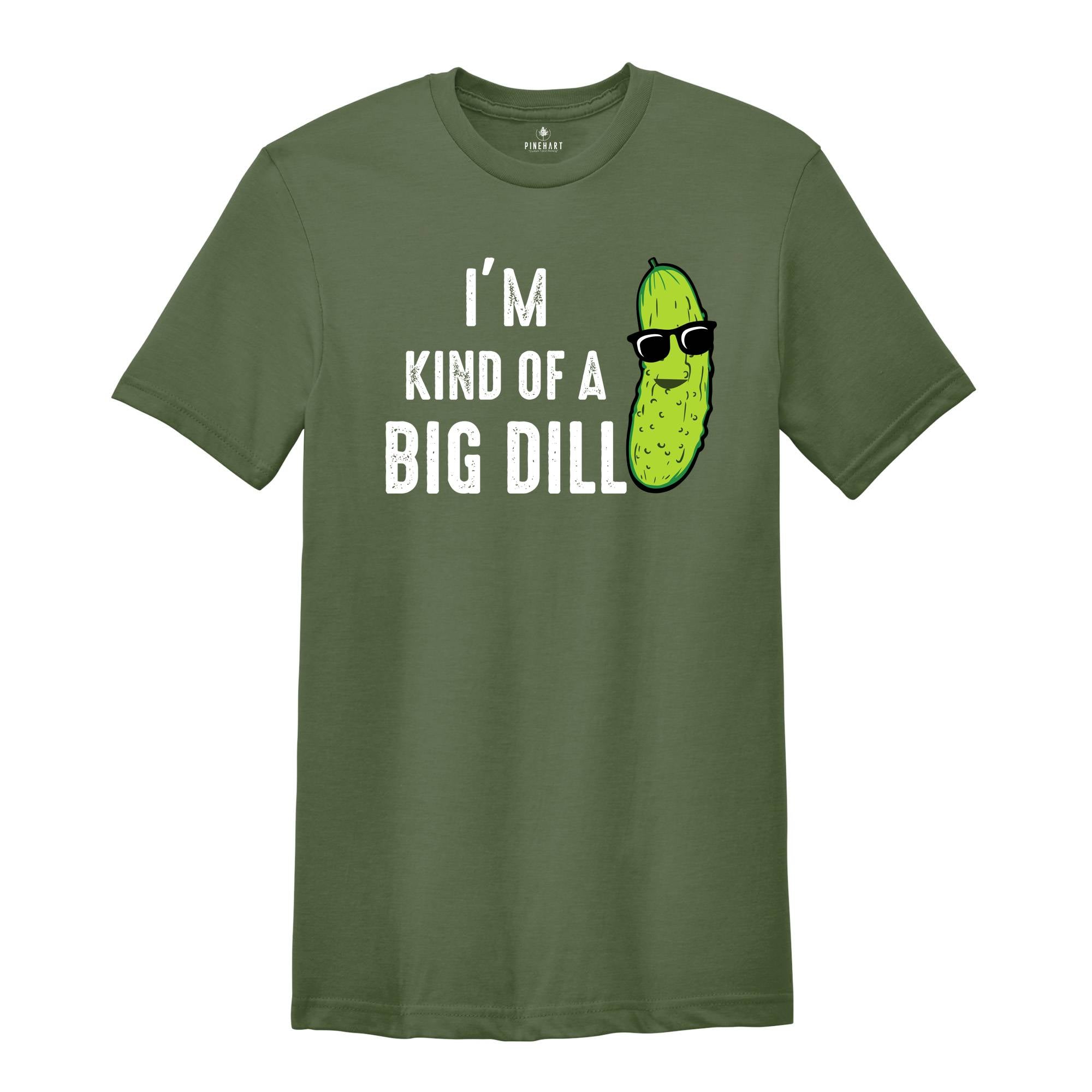 Kind of a Big Dill Shirt, Retro Pickle Shirt, Meme Shirt, Food Pun Kids Shirt, Cute Pickle Shirt, Pickle Toddler Shirt