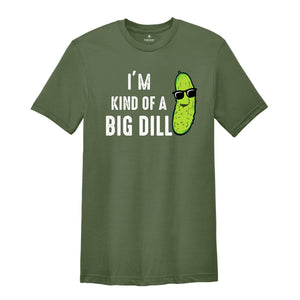 Kind of a Big Dill Shirt, Retro Pickle Shirt, Meme Shirt, Food Pun Kids Shirt, Cute Pickle Shirt, Pickle Toddler Shirt