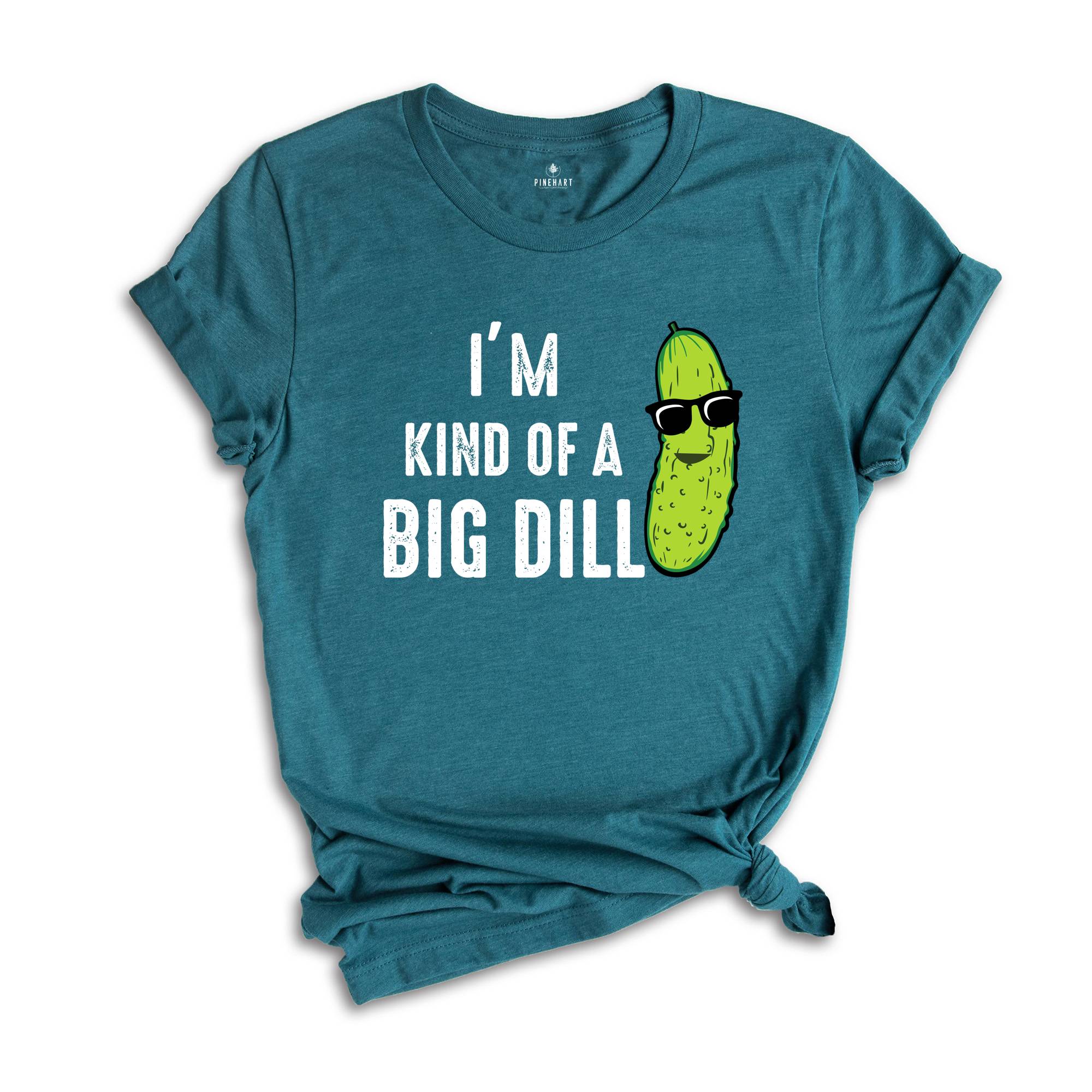 Kind of a Big Dill Shirt, Retro Pickle Shirt, Meme Shirt, Food Pun Kids Shirt, Cute Pickle Shirt, Pickle Toddler Shirt