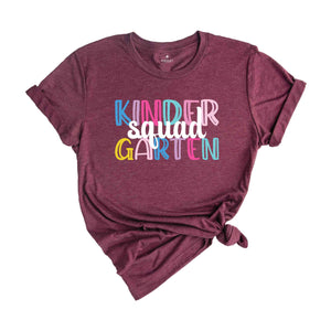 Kinder Garten Squad Shirt, Teacher Shirt, Grade Squad Teacher Shirt, Squad Shirt, New Teacher Shirt, Grade Shirt, Back To School Shirt