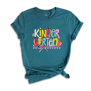 Kindergarten Shirt, Kindergarten Teacher Shirt, Hello Kindergarten Shirt, Teacher Gift, Kids Kindergarten Tee, Back to School Shirt