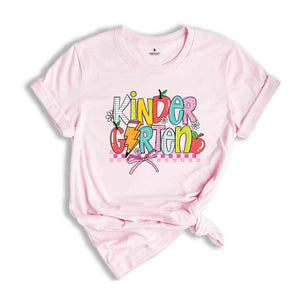 Kindergarten Shirt, Kindergarten Teacher Shirt, Hello Kindergarten Shirt, Teacher Gift, Kids Kindergarten Tee, Back to School Shirt