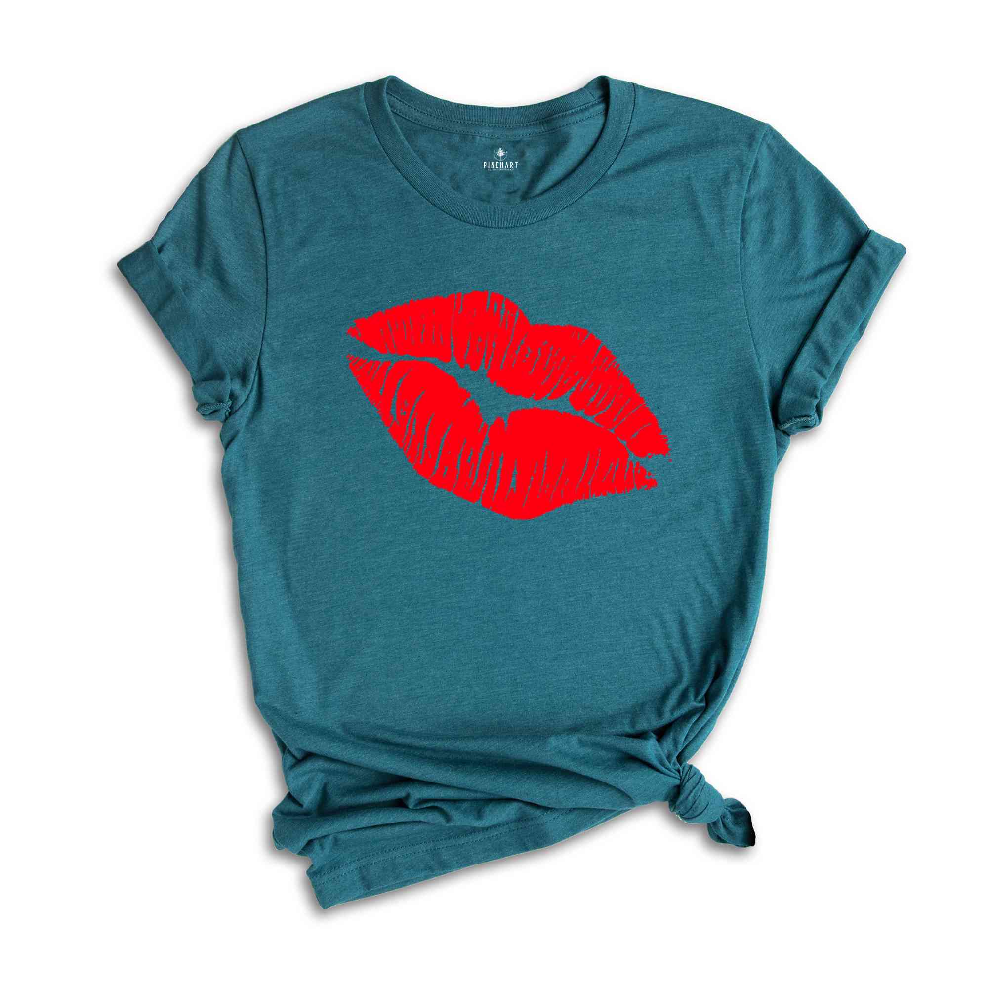 Kisses Lips Valentine Shirt, Kisses Women Shirt, Gift for Girlfriend, Happy Valentine Lips Shirt, Valentine Day Shirt
