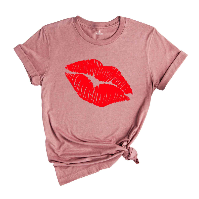 Kisses Lips Valentine Shirt, Kisses Women Shirt, Gift for Girlfriend, Happy Valentine Lips Shirt, Valentine Day Shirt