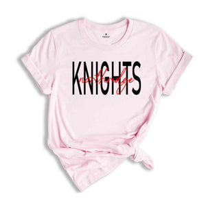 Knight Shirt, Custom Mascot Shirt, Personalized School Shirt, Custom Text Shirt, School Shirt, Team Mascot Shirt, School Shirt