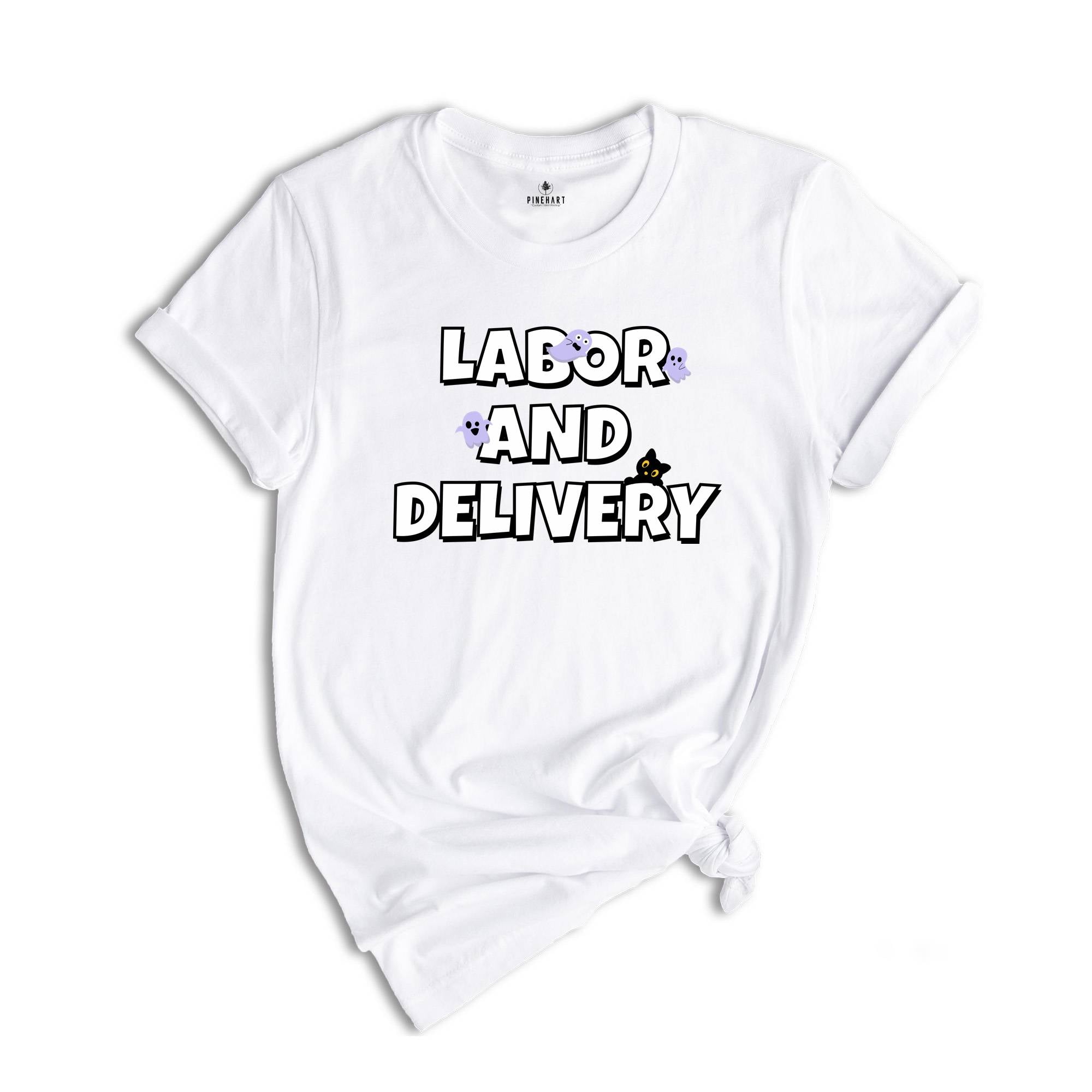 Labor and Delivery Nurse Halloween Shirt, LD Nurse Halloween Nurse Shirt, Labor and Delivery Spooky L&D Squad Hospital Tshirt