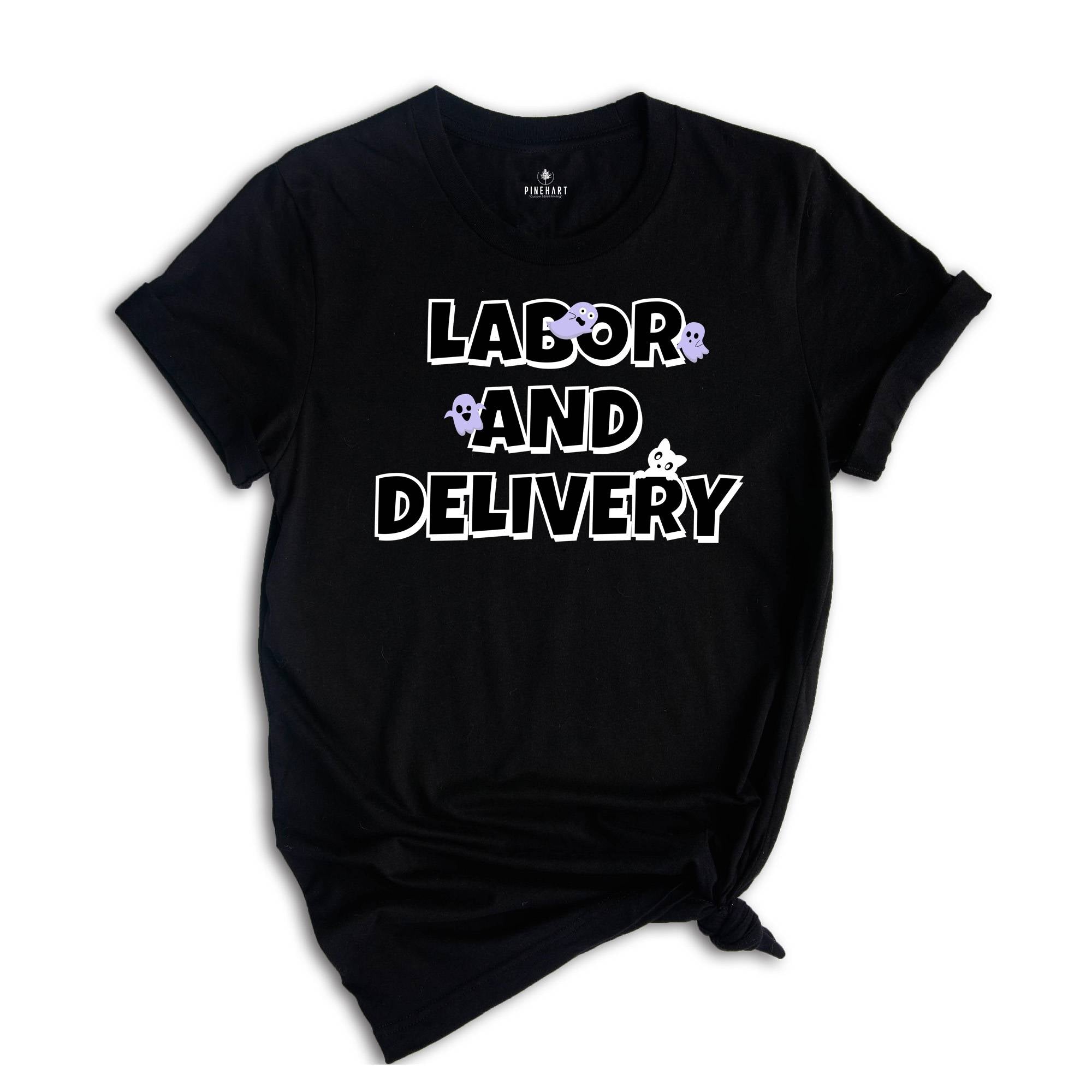 Labor and Delivery Nurse Halloween Shirt, LD Nurse Halloween Nurse Shirt, Labor and Delivery Spooky L&D Squad Hospital Tshirt