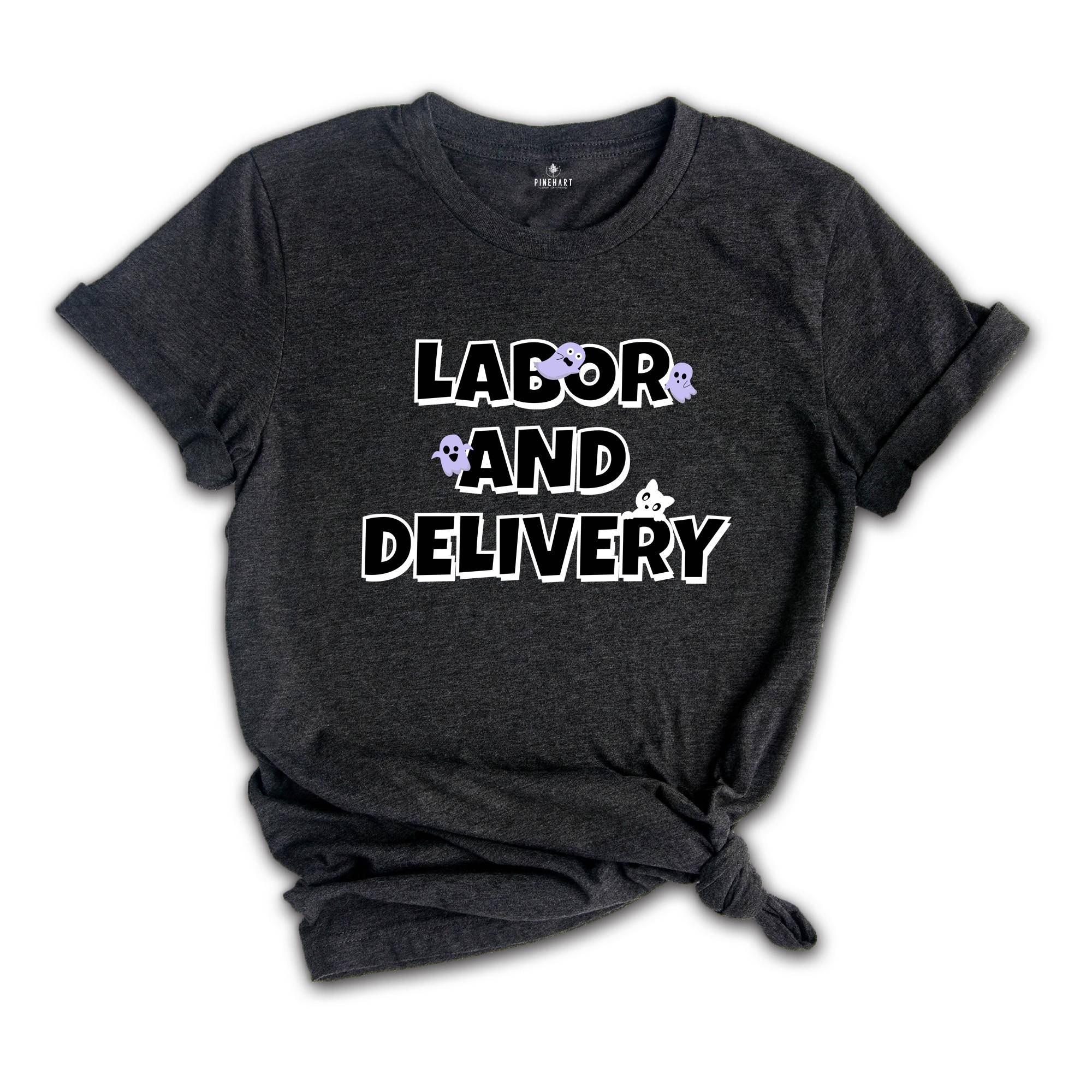 Labor and Delivery Nurse Halloween Shirt, LD Nurse Halloween Nurse Shirt, Labor and Delivery Spooky L&D Squad Hospital Tshirt