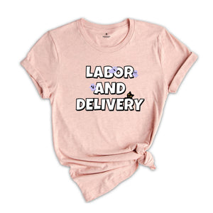 Labor and Delivery Nurse Halloween Shirt, LD Nurse Halloween Nurse Shirt, Labor and Delivery Spooky L&D Squad Hospital Tshirt
