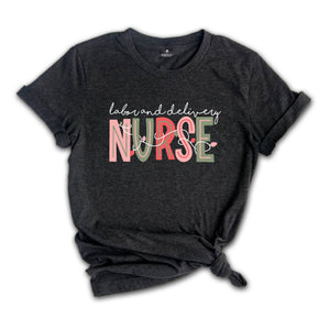 Labor & Delivery Nurse Christmas T-Shirt, Holiday Nurse Shirt, RN Holiday Apparel, Christmas Gifts For Nurse