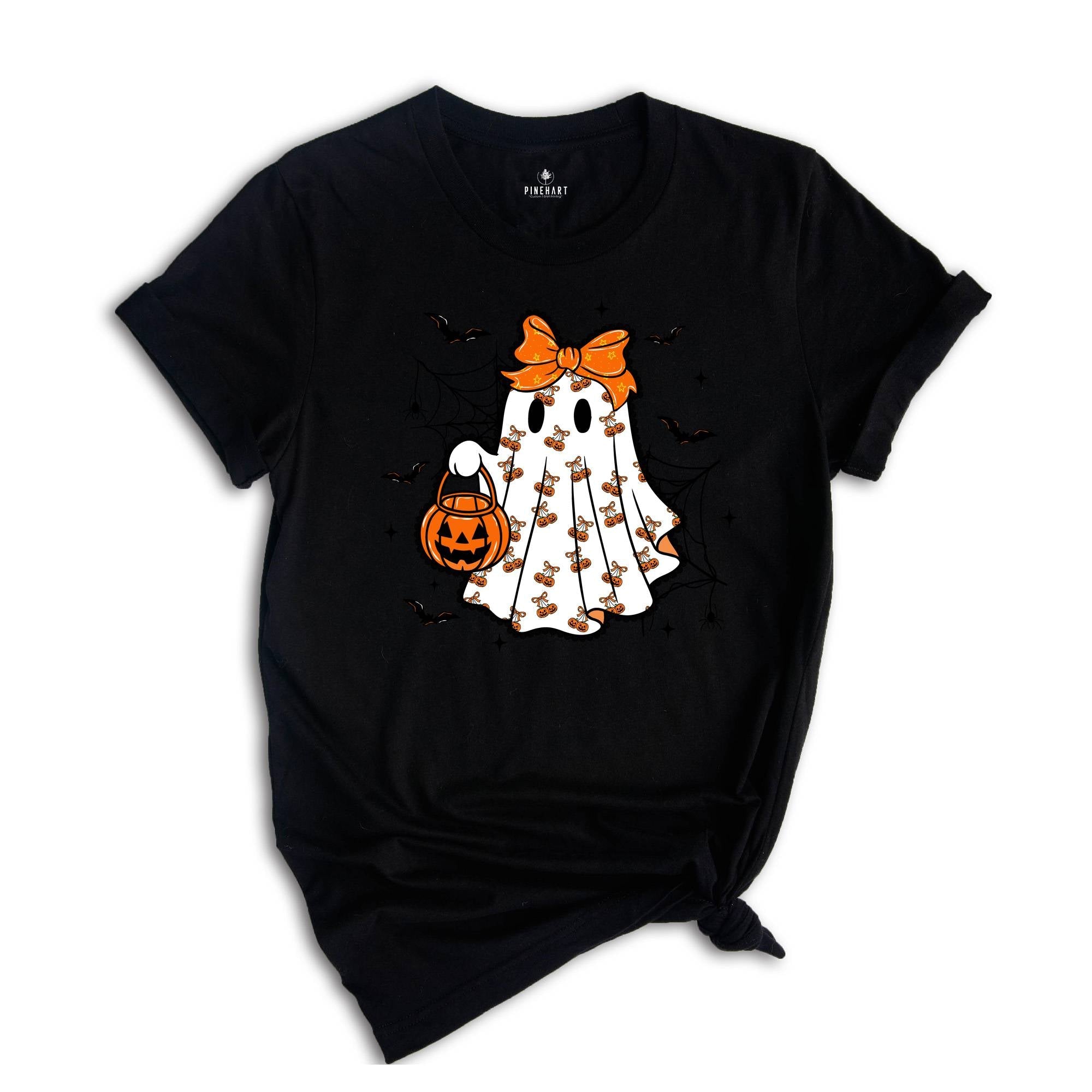 Lace Ghost Coquette Ghost Shirt, Gift For Halloween Shirt, Ghost Lacey Ghost T-shirt, Halloween Shirt