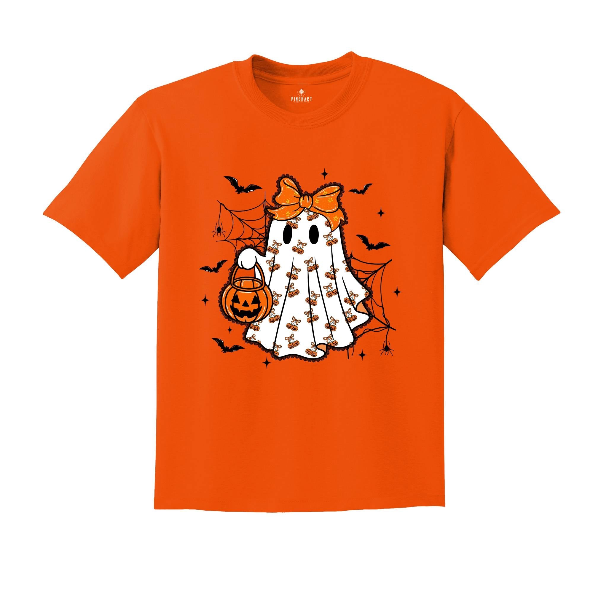 Lace Ghost Coquette Ghost Shirt, Gift For Halloween Shirt, Ghost Lacey Ghost T-shirt, Halloween Shirt