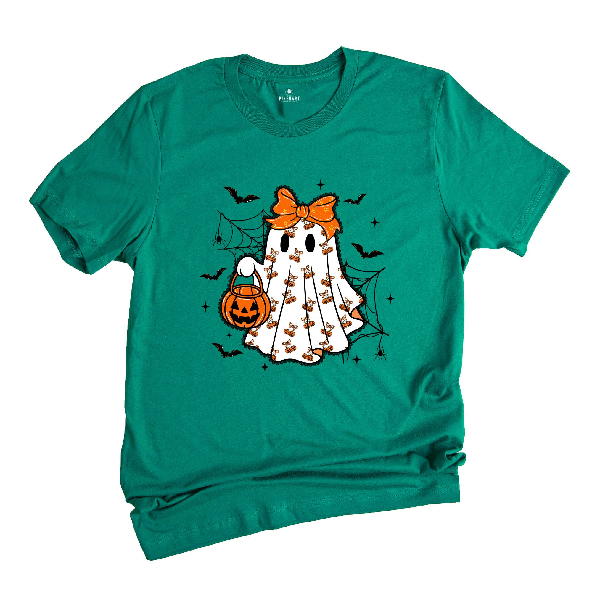 Lace Ghost Coquette Ghost Shirt, Gift For Halloween Shirt, Ghost Lacey Ghost T-shirt, Halloween Shirt