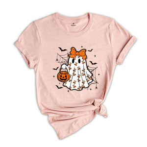 Lace Ghost Coquette Ghost Shirt, Gift For Halloween Shirt, Ghost Lacey Ghost T-shirt, Halloween Shirt