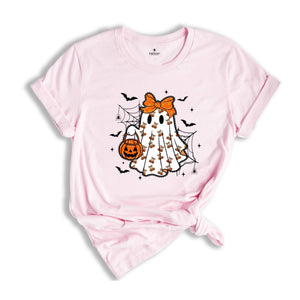 Lace Ghost Coquette Ghost Shirt, Gift For Halloween Shirt, Ghost Lacey Ghost T-shirt, Halloween Shirt