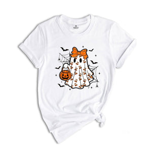 Lace Ghost Coquette Ghost Shirt, Gift For Halloween Shirt, Ghost Lacey Ghost T-shirt, Halloween Shirt