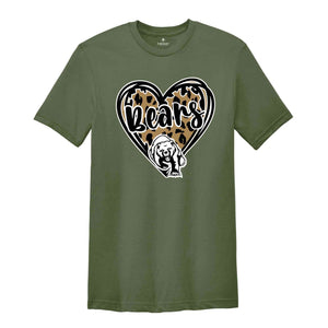 Leopard Bears Team Mascot Shirt, Bears Team Shirt, Bears Fan Shirt, Bears Mascot Shirt, Bears Team Spirit, Bears Fan Tee