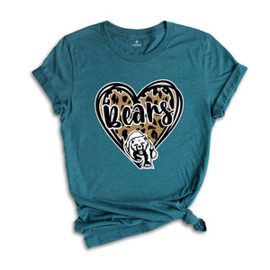 Leopard Bears Team Mascot Shirt, Bears Team Shirt, Bears Fan Shirt, Bears Mascot Shirt, Bears Team Spirit, Bears Fan Tee