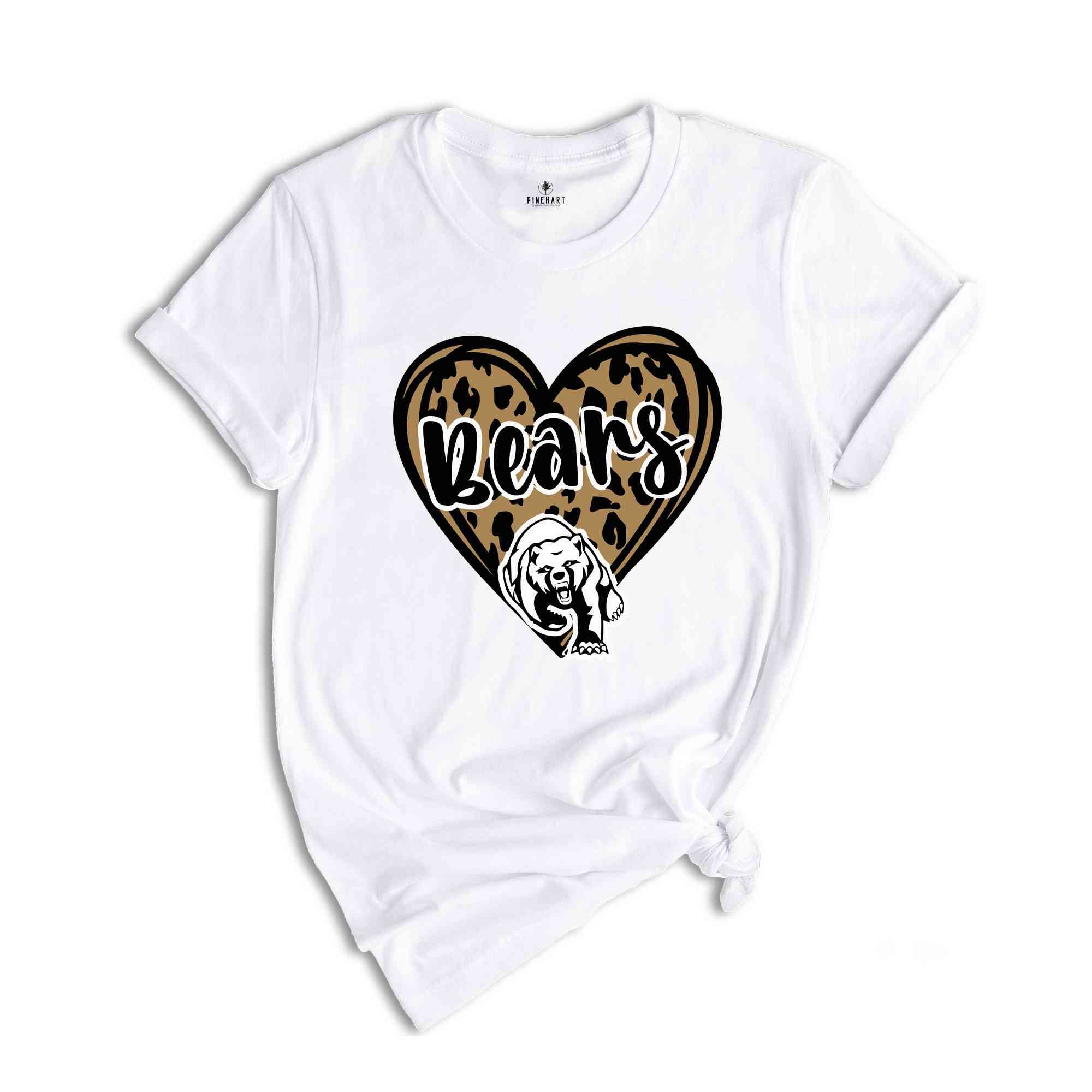 Leopard Bears Team Mascot Shirt, Bears Team Shirt, Bears Fan Shirt, Bears Mascot Shirt, Bears Team Spirit, Bears Fan Tee