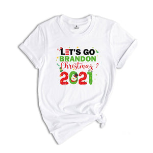 Lets Go Brandon Christmas Shirt, Christmas Gift, Funny Christmas Sweater, Biden Christmas T shirt, Holiday Patriot Shirt, Anti Bien Shirt