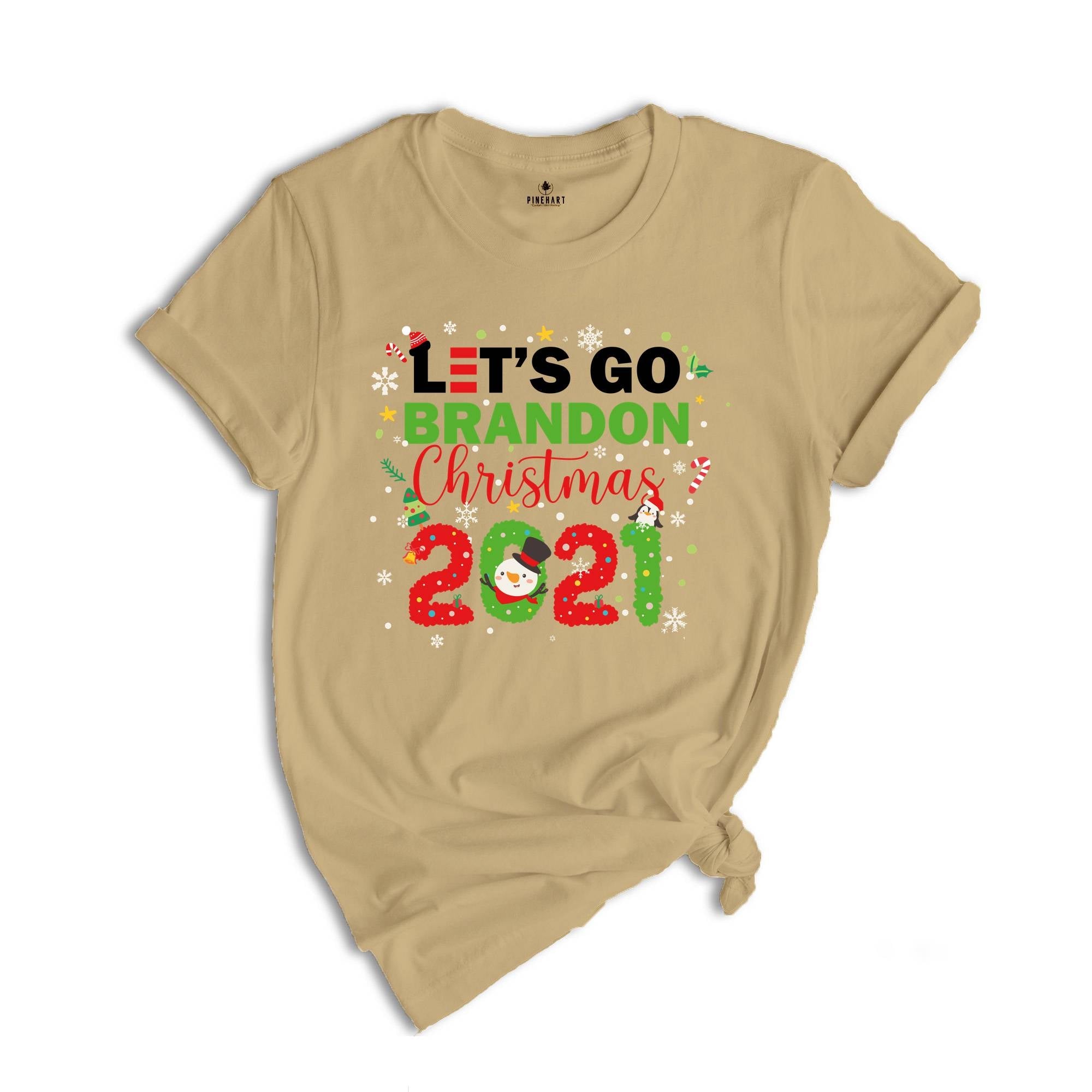 Lets Go Brandon Christmas Shirt, Christmas Gift, Funny Christmas Sweater, Biden Christmas T shirt, Holiday Patriot Shirt, Anti Bien Shirt