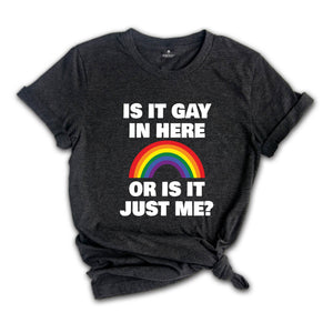 LGBT Shirt, Is It Gay In Here Shirt, LGBT Flag Shirt, Bisexual Shirt, LGBT Sweatshirt, Lesbian Shirts, Rainbow Shirt, Queer Shirt, Gay Pride