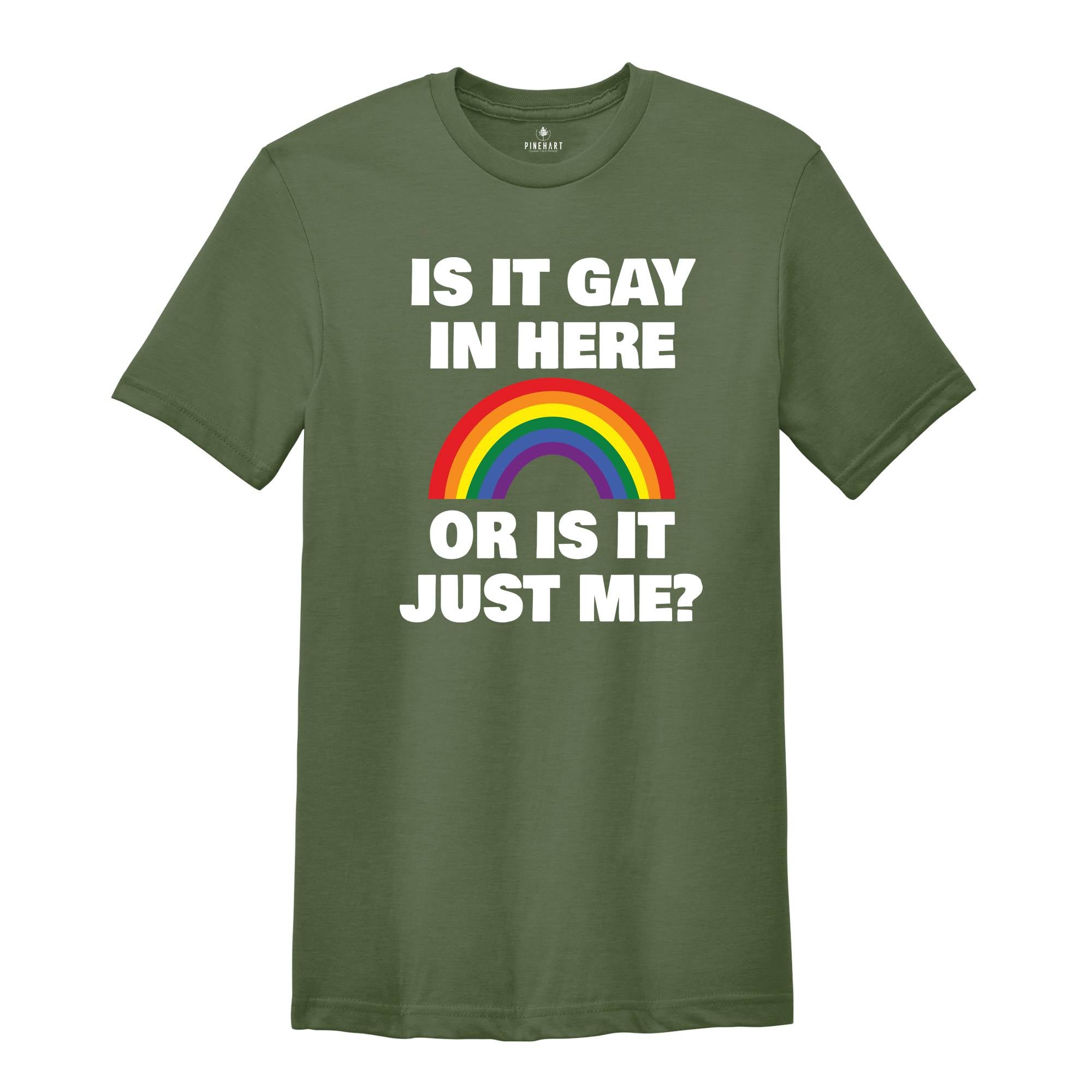 LGBT Shirt, Is It Gay In Here Shirt, LGBT Flag Shirt, Bisexual Shirt, LGBT Sweatshirt, Lesbian Shirts, Rainbow Shirt, Queer Shirt, Gay Pride