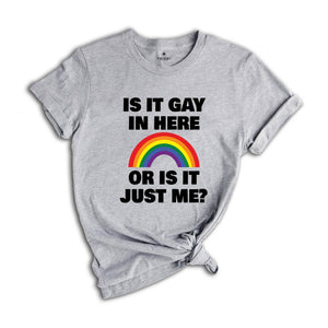 LGBT Shirt, Is It Gay In Here Shirt, LGBT Flag Shirt, Bisexual Shirt, LGBT Sweatshirt, Lesbian Shirts, Rainbow Shirt, Queer Shirt, Gay Pride