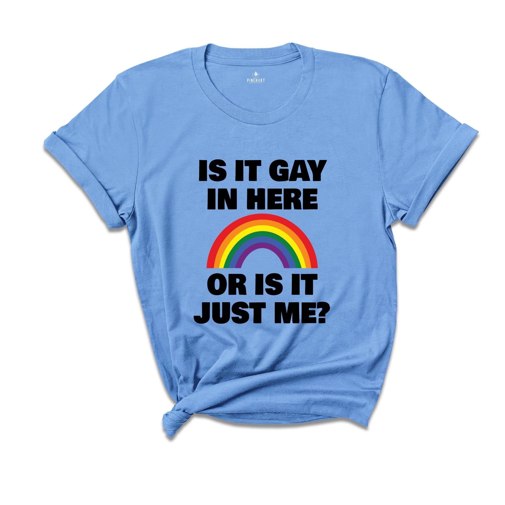 LGBT Shirt, Is It Gay In Here Shirt, LGBT Flag Shirt, Bisexual Shirt, LGBT Sweatshirt, Lesbian Shirts, Rainbow Shirt, Queer Shirt, Gay Pride