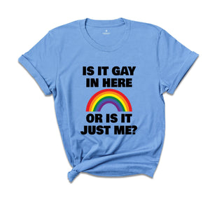 LGBT Shirt, Is It Gay In Here Shirt, LGBT Flag Shirt, Bisexual Shirt, LGBT Sweatshirt, Lesbian Shirts, Rainbow Shirt, Queer Shirt, Gay Pride