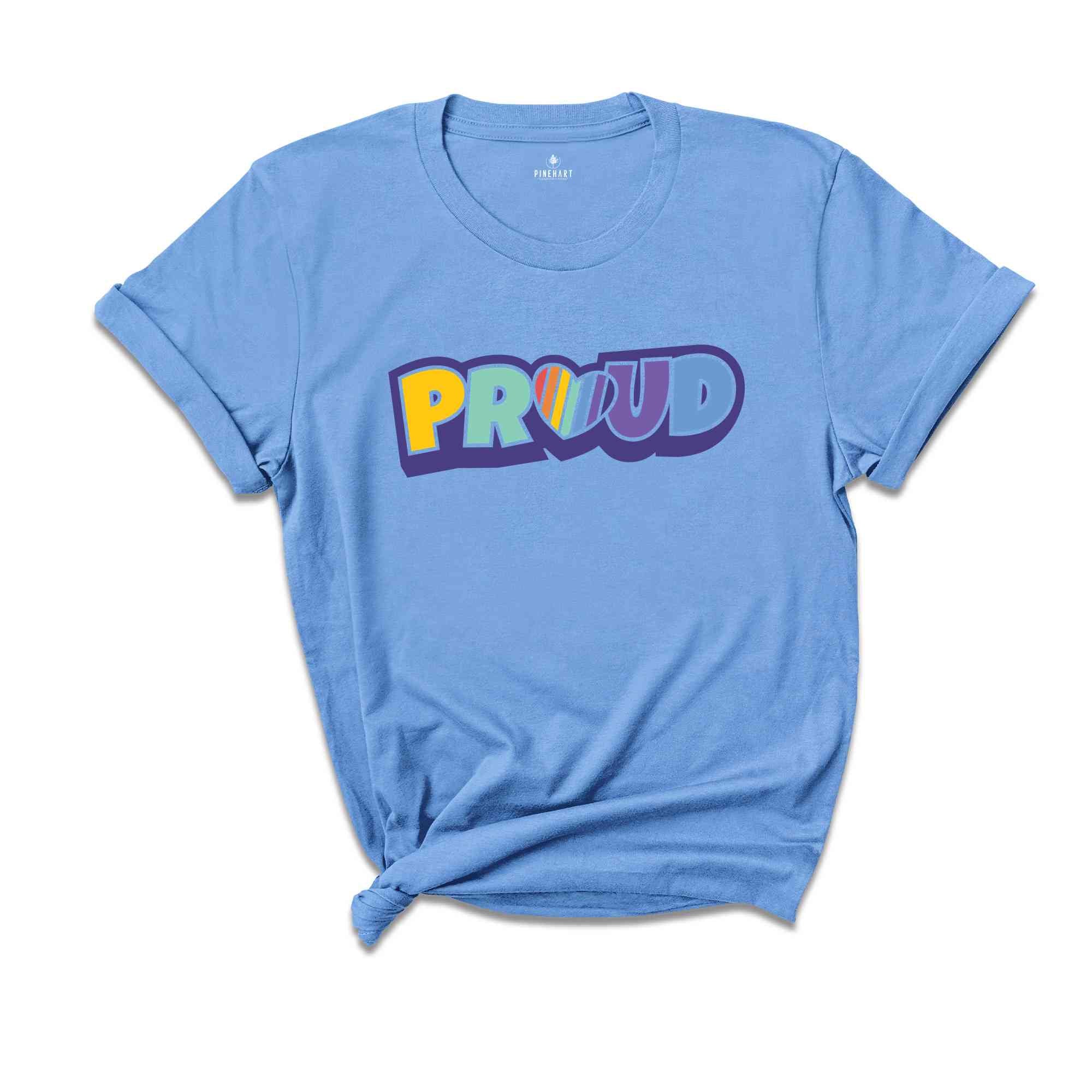LGBTQ Proud T-Shirt, Rainbow Pride T-Shirt, V-neck Tee, Gay Pride T-Shirt, LGBTQ+ shirt, Pride Shirt, Pride Parade shirt, Cute T Shirt