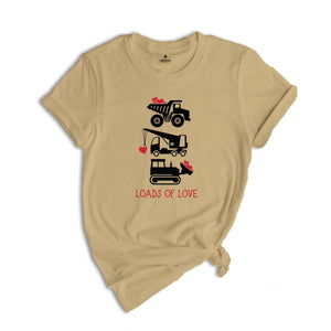 Loads Of Love Special Delivery Shirt, Love Truck Tee, Cute Valentines Day Tshirt, Valentines Day Gift, Matching Couple Shirt