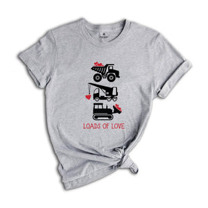 Loads Of Love Special Delivery Shirt, Love Truck Tee, Cute Valentines Day Tshirt, Valentines Day Gift, Matching Couple Shirt
