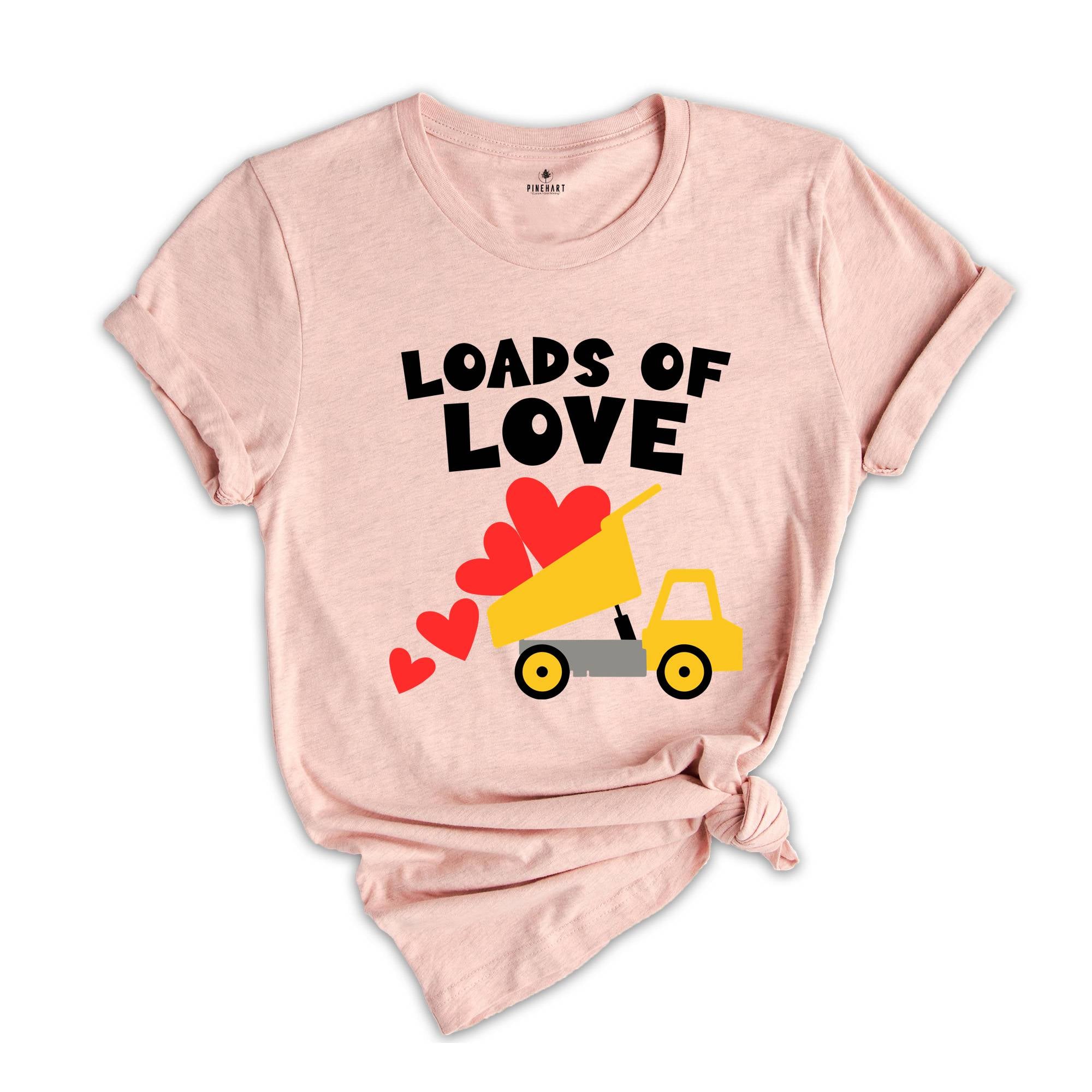 Loads Of Love T-shirt, Valentines Day Truck Shirt, Valentines Day Tee, Couple Matching Shirt, Valentines Day Gift