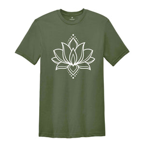 Lotus Flower Shirt, Lotus Tee, Namaste T-Shirt, Mandala Tee, Spiritual Gift, Meditation Shirt, Lotus Flower Gift, Yoga Tee