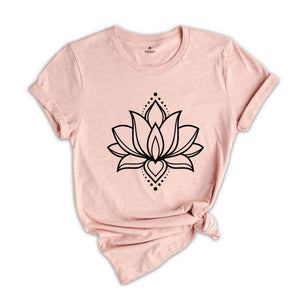 Lotus Flower Shirt, Lotus Tee, Namaste T-Shirt, Mandala Tee, Spiritual Gift, Meditation Shirt, Lotus Flower Gift, Yoga Tee