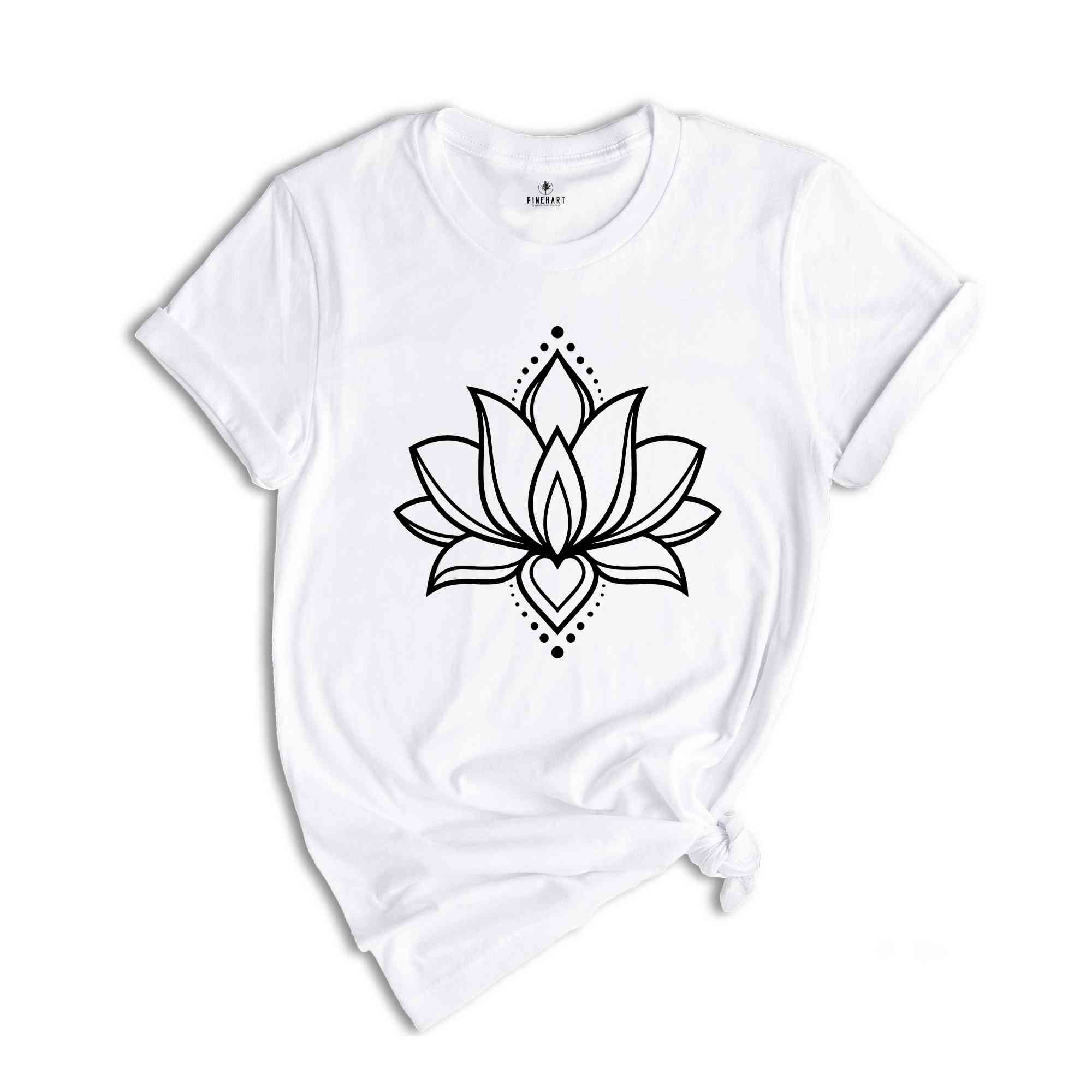 Lotus Flower Shirt, Lotus Tee, Namaste T-Shirt, Mandala Tee, Spiritual Gift, Meditation Shirt, Lotus Flower Gift, Yoga Tee