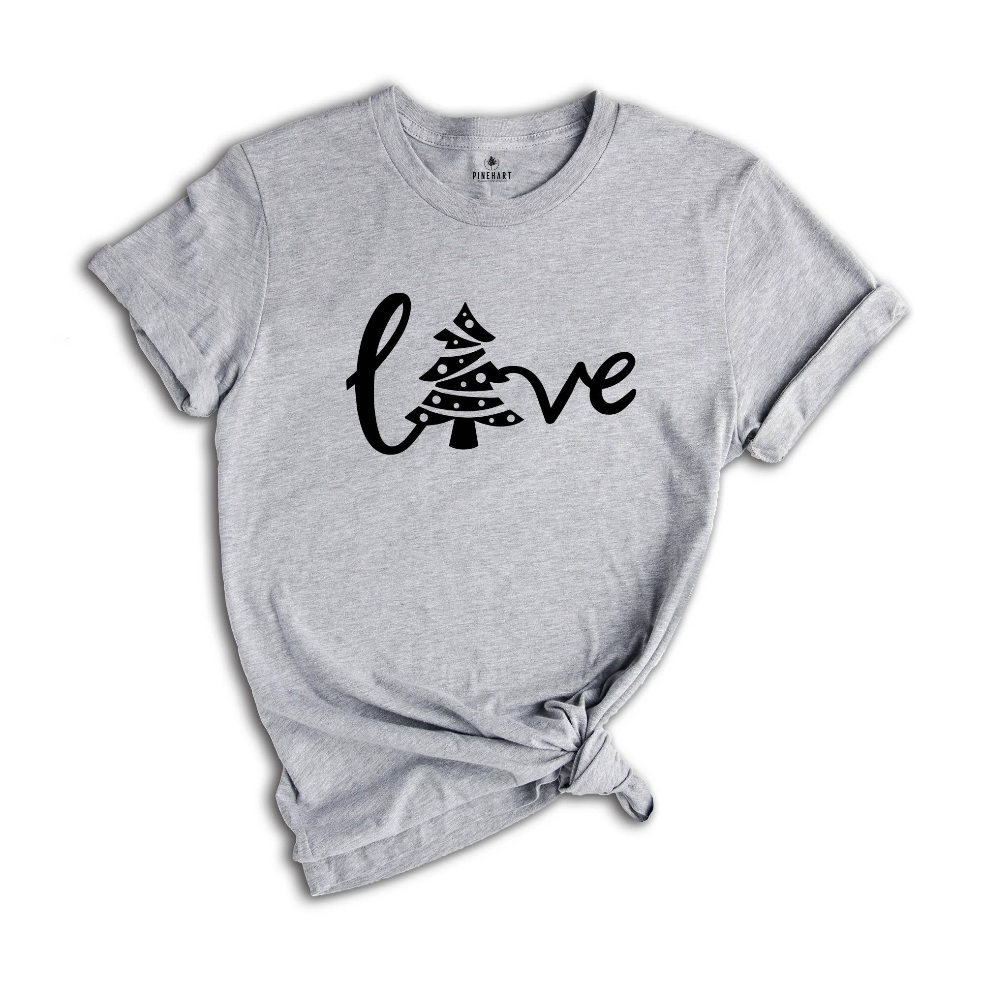 Love Christmas Shirt, Christmas T-Shirt, Christmas Gift, Christmas Love Tee, Christmas Crew Shirt, Xmas Pajamas