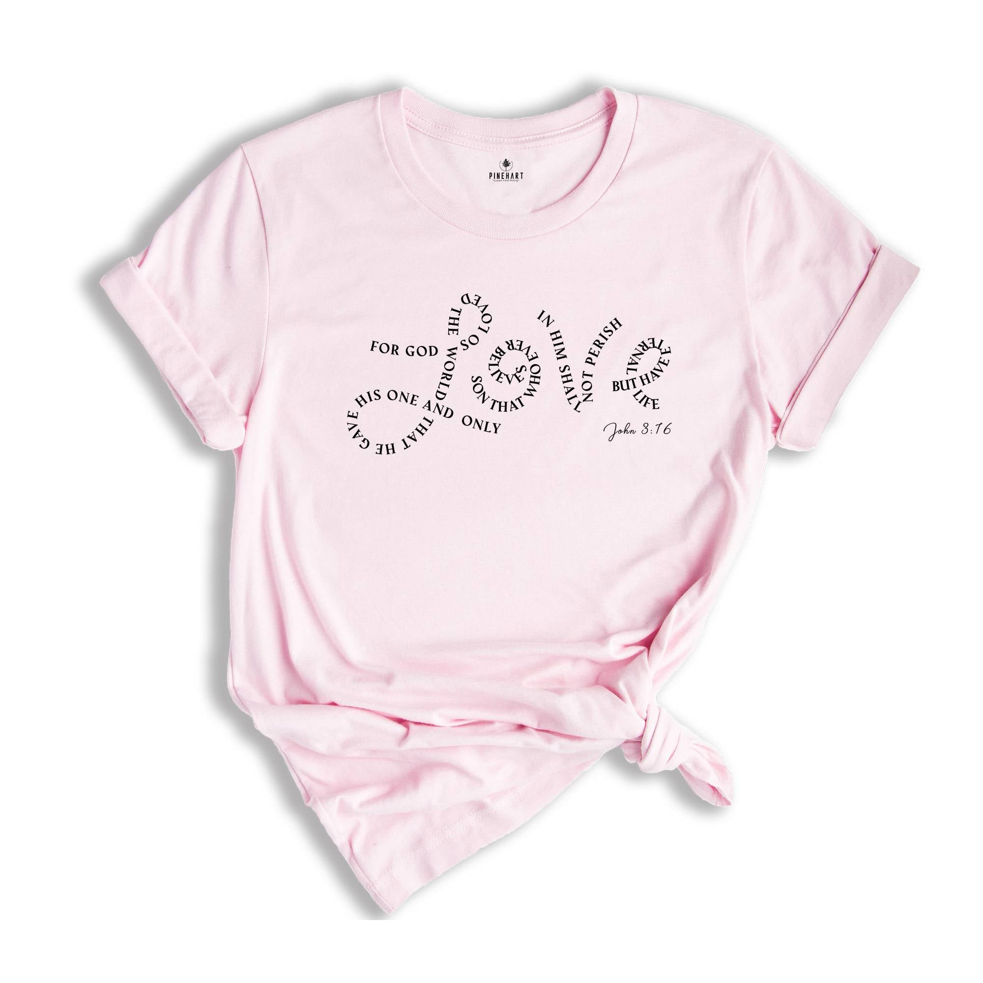 Love In Bible Verses Shirt, Christian Women T-Shirt, Bible Verse Shirt, Religious Mom Gift, Faith T-Shirt, Scripture Love T-Shirt for Women