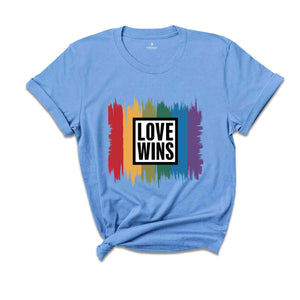 Love Wins Shirt, LGBTQ+ Shirt, Love is Love Shirt,pride rainbow shirt, LGBT Shirt, Pride Shirt,Western Pride Shirt, Equality Shirt