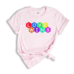 Love Wins Shirt, LGBTQ+ Shirt, Pride Month Shirt, Equal Rights Shirt,Lgbtq Proud Ally, Pride Parade 2024,Equality Tshirt